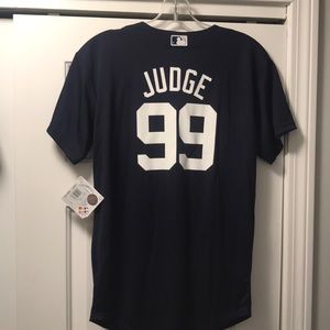 New NY Yankees Cool Base Judge Jersey Youth large